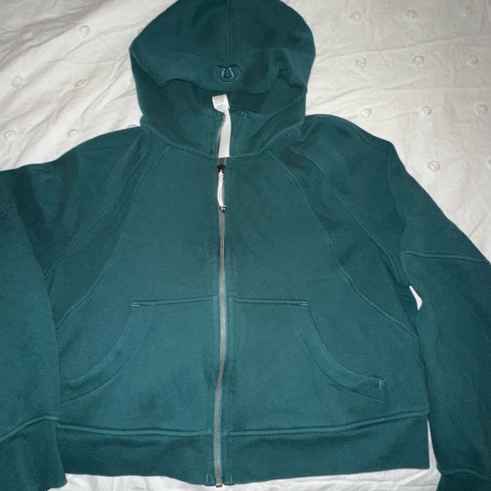 Teal Lululemon Zip-Up Hoodie